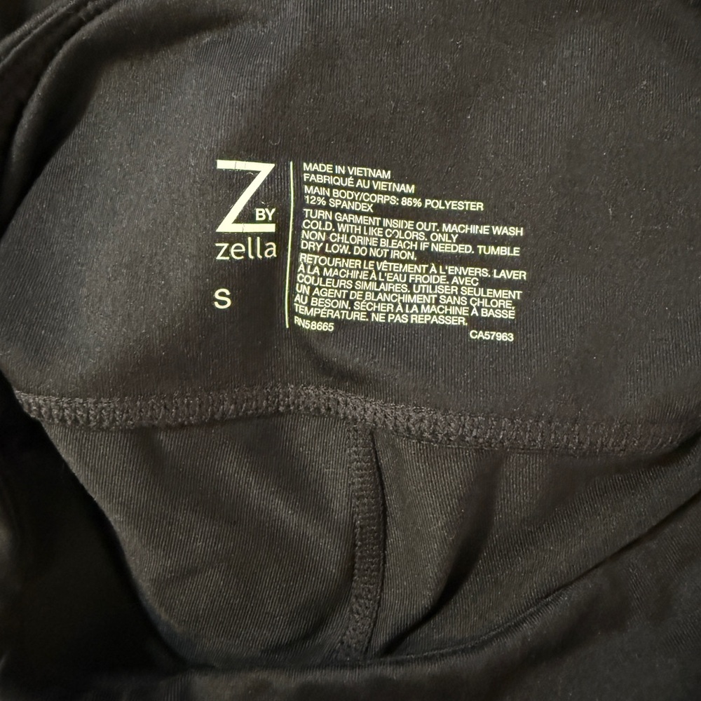 Zella Jet Black Performance Leggings - Picture 8 of 8